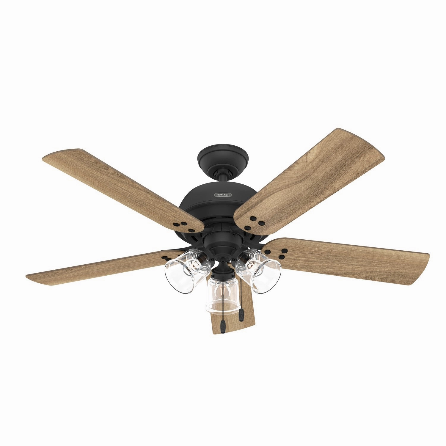 Hunter Fan Shady Grove 52" Indoor Pull Chain Ceiling Fan with 13W LED Modern ceiling fan for home cooling