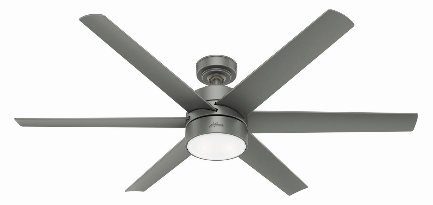 Hunter Fan Solaria Outdoor DC Ceiling Fan with LED and Wall Control