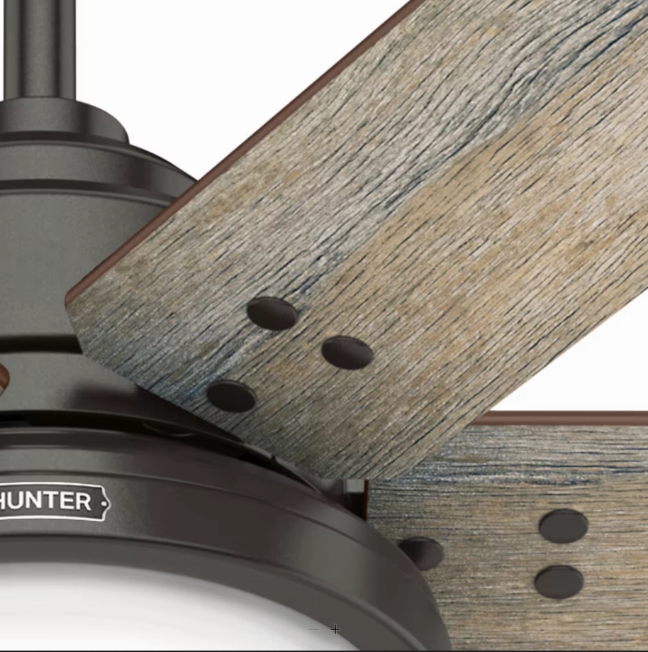 Hunter Fan Warrant 60" Indoor DC Ceiling Fan with LED and Wall Control