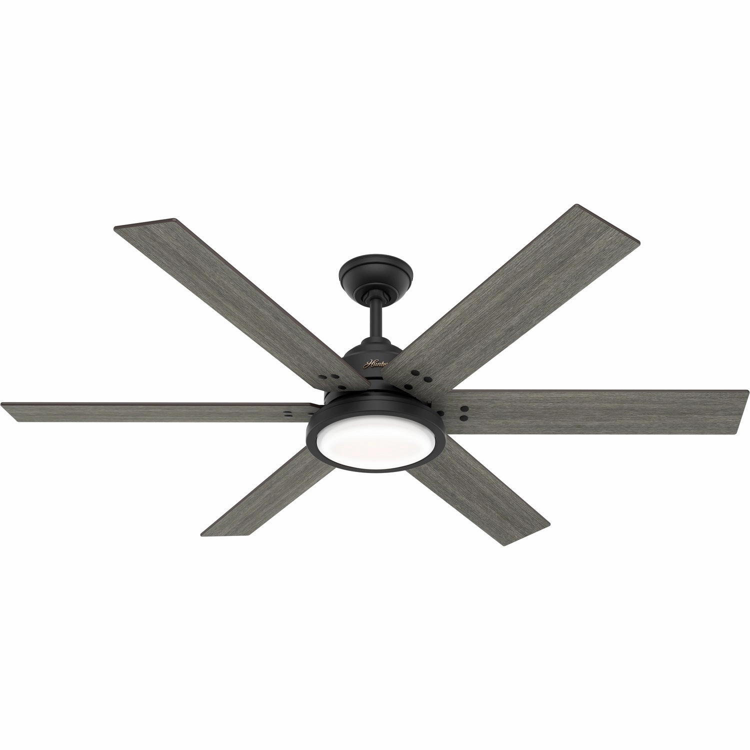 Hunter Fan Warrant 60" Indoor DC Ceiling Fan with LED and Wall Control compact indoor fans for apartment use