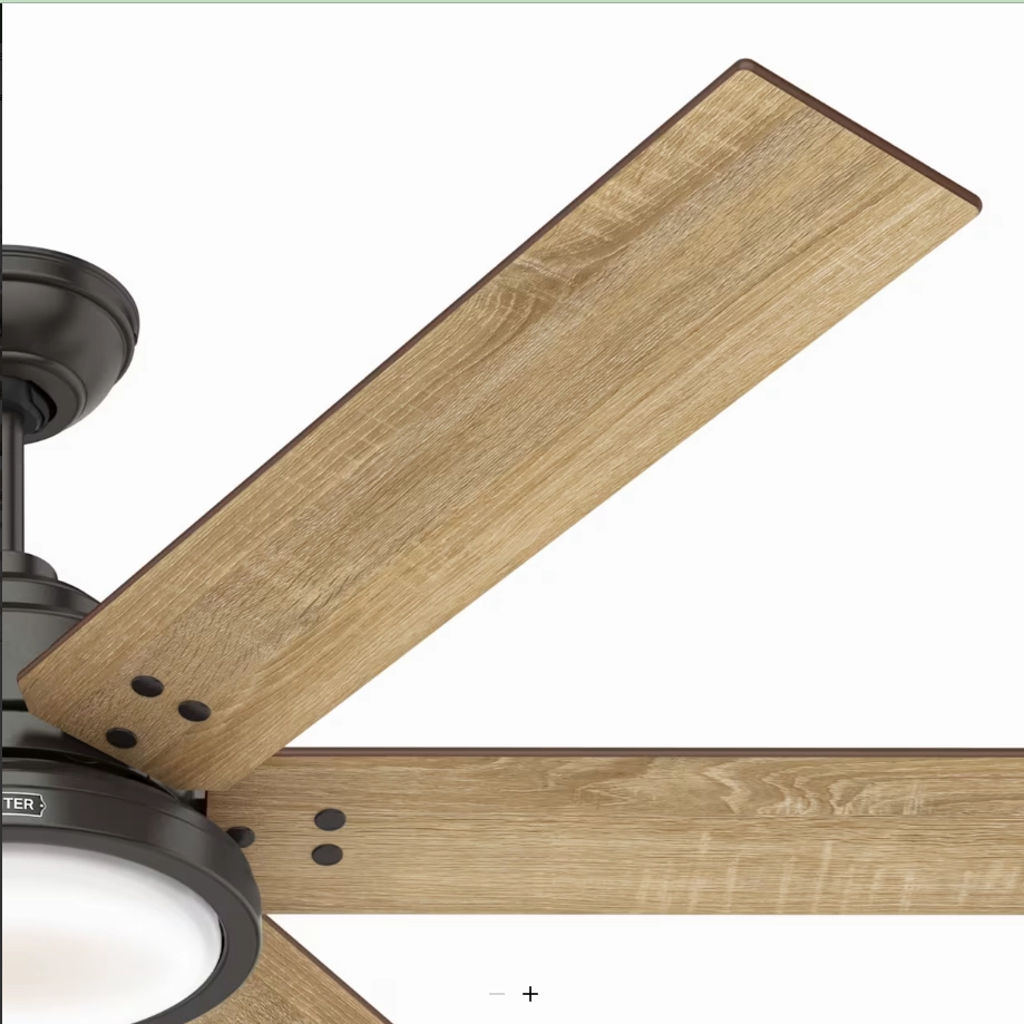 Hunter Fan Warrant 60" Indoor DC Ceiling Fan with LED and Wall Control