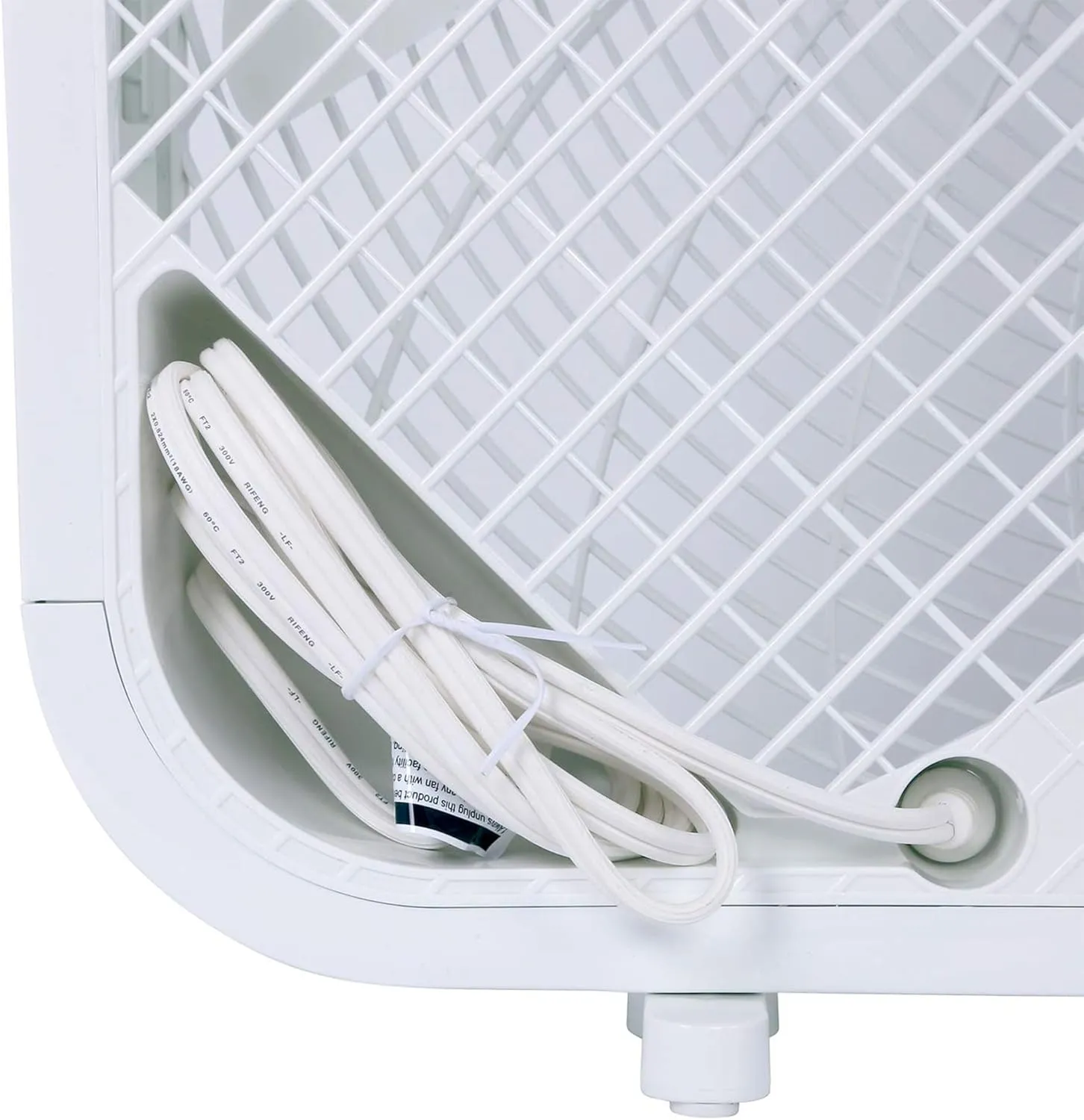 Hurricane Classic Floor Mount Box Fan w/ 3 Quiet Speeds, White, 20" - Corded Portable Electric Air Cooling Unit w/ Powerful 2400 CFM Airflow for Home, Garage, Office, Bedroom & Basement
