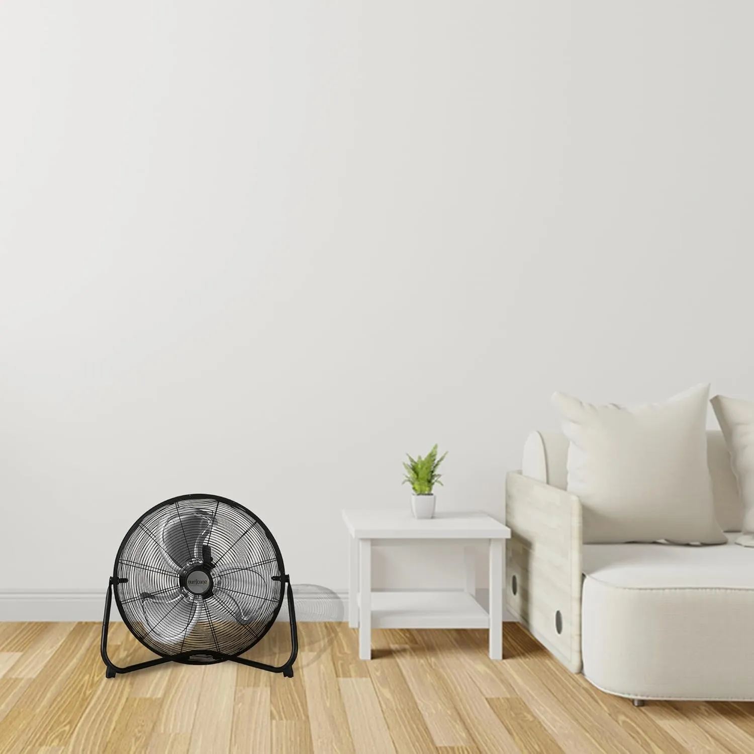 Hurricane Pro 20 Inch Aluminum High Velocity Heavy Duty Metal Floor Blade Fan with 3 Customizable Speed Settings and Adjustable Tilt, 2-Pack, Black