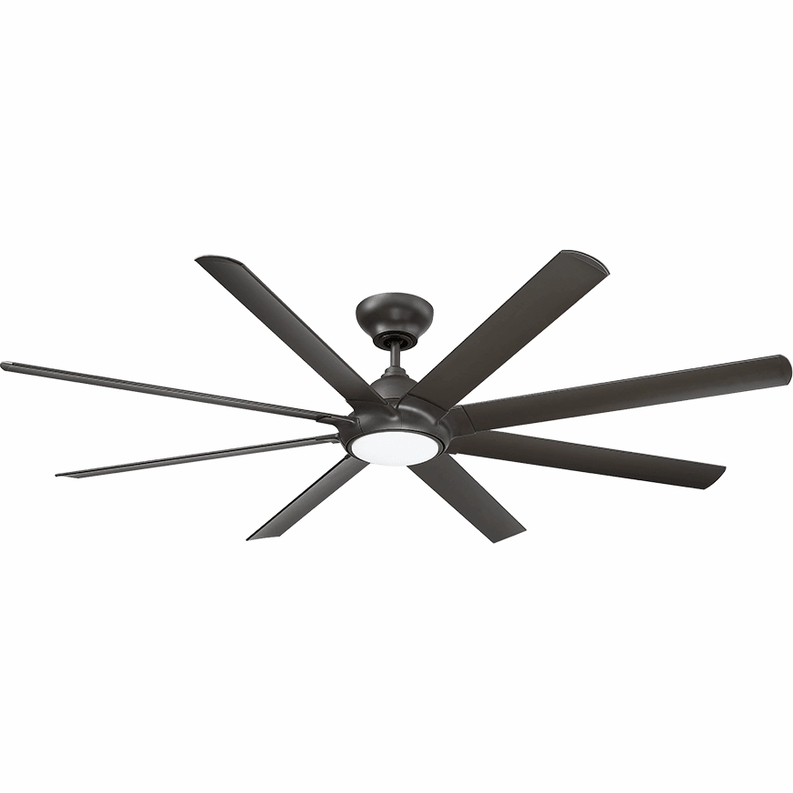 Hydra Indoor/Outdoor 8-Blade 80" Smart Ceiling Fan with LED Light Kit