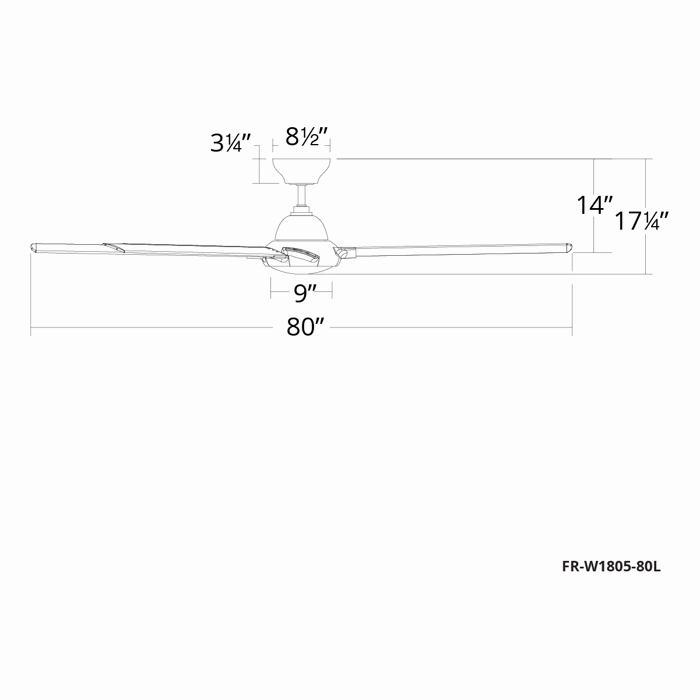 Hydra Indoor/Outdoor 8-Blade 80" Smart Ceiling Fan with LED Light Kit