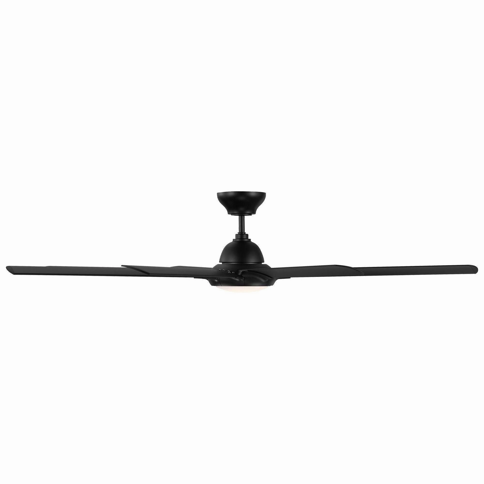 Hydra Indoor/Outdoor 8-Blade 80" Smart Ceiling Fan with LED Light Kit