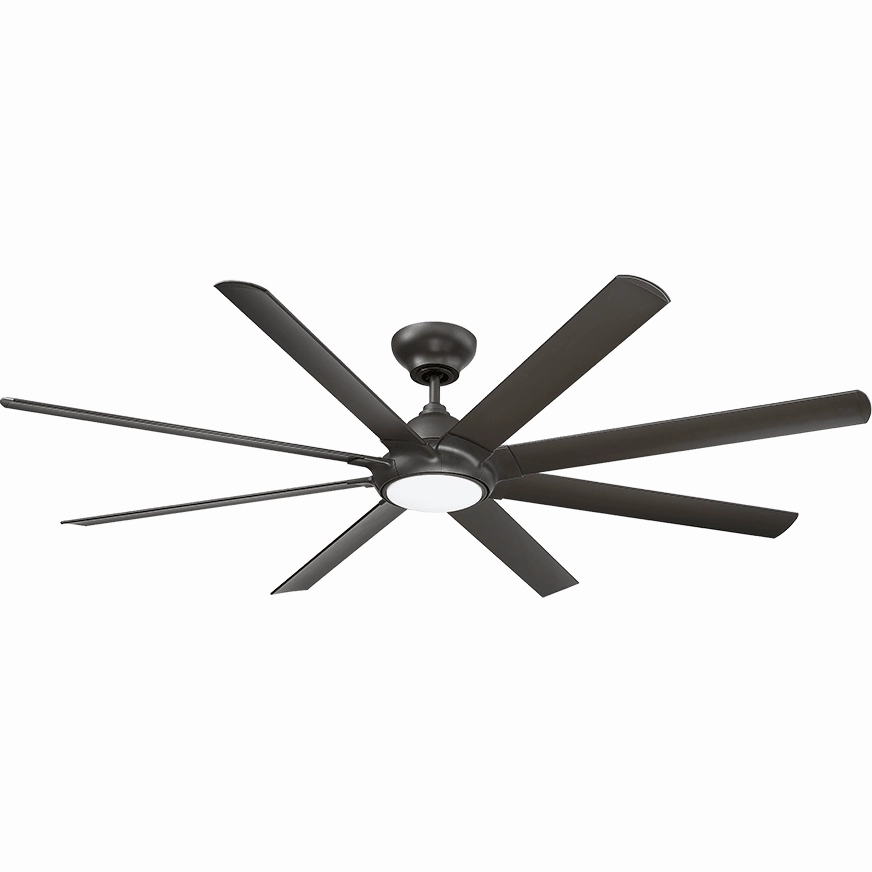 Hydra Indoor/Outdoor 8-Blade 80" Smart Ceiling Fan with LED Light Kit