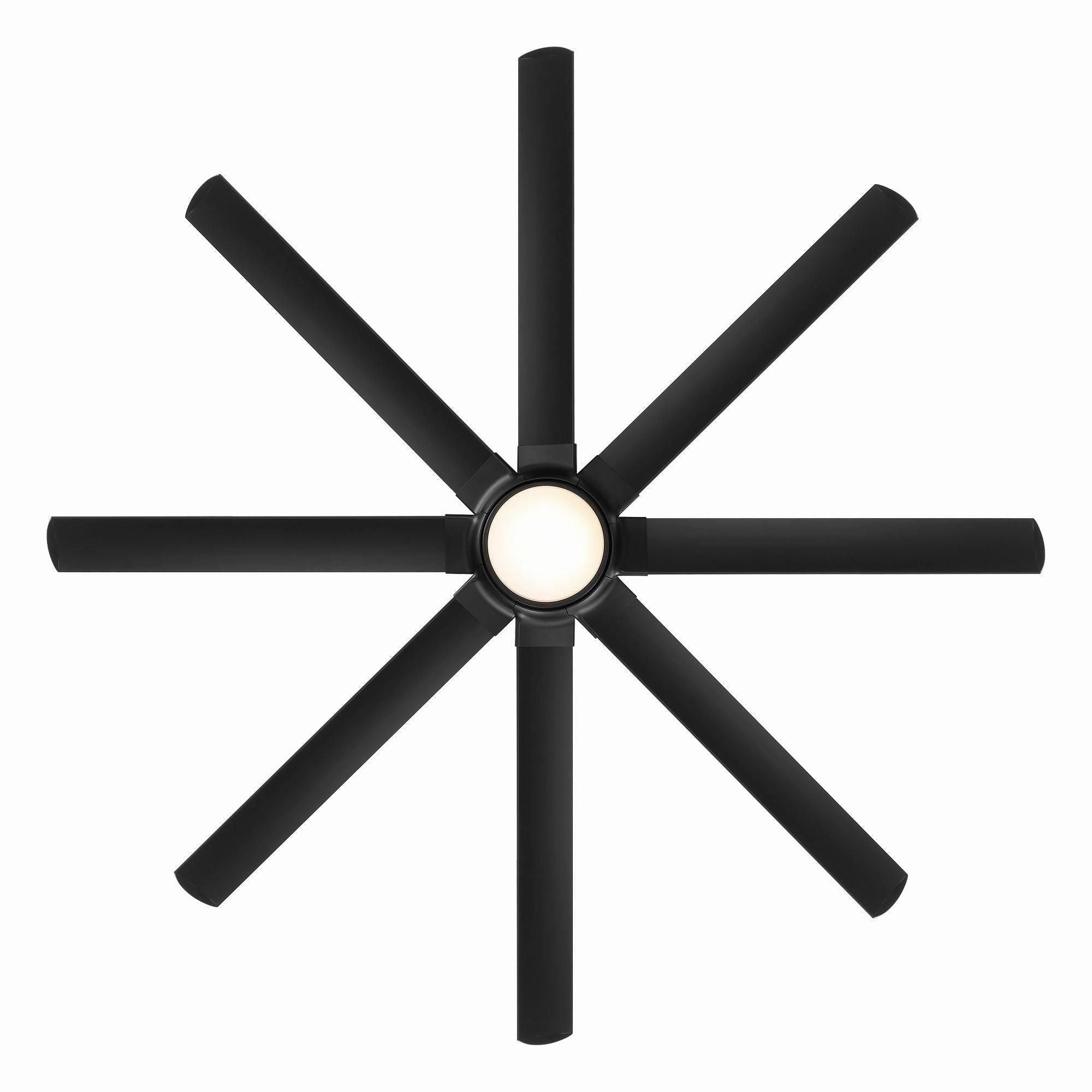 Hydra Indoor/Outdoor 8-Blade 80" Smart Ceiling Fan with LED Light Kit