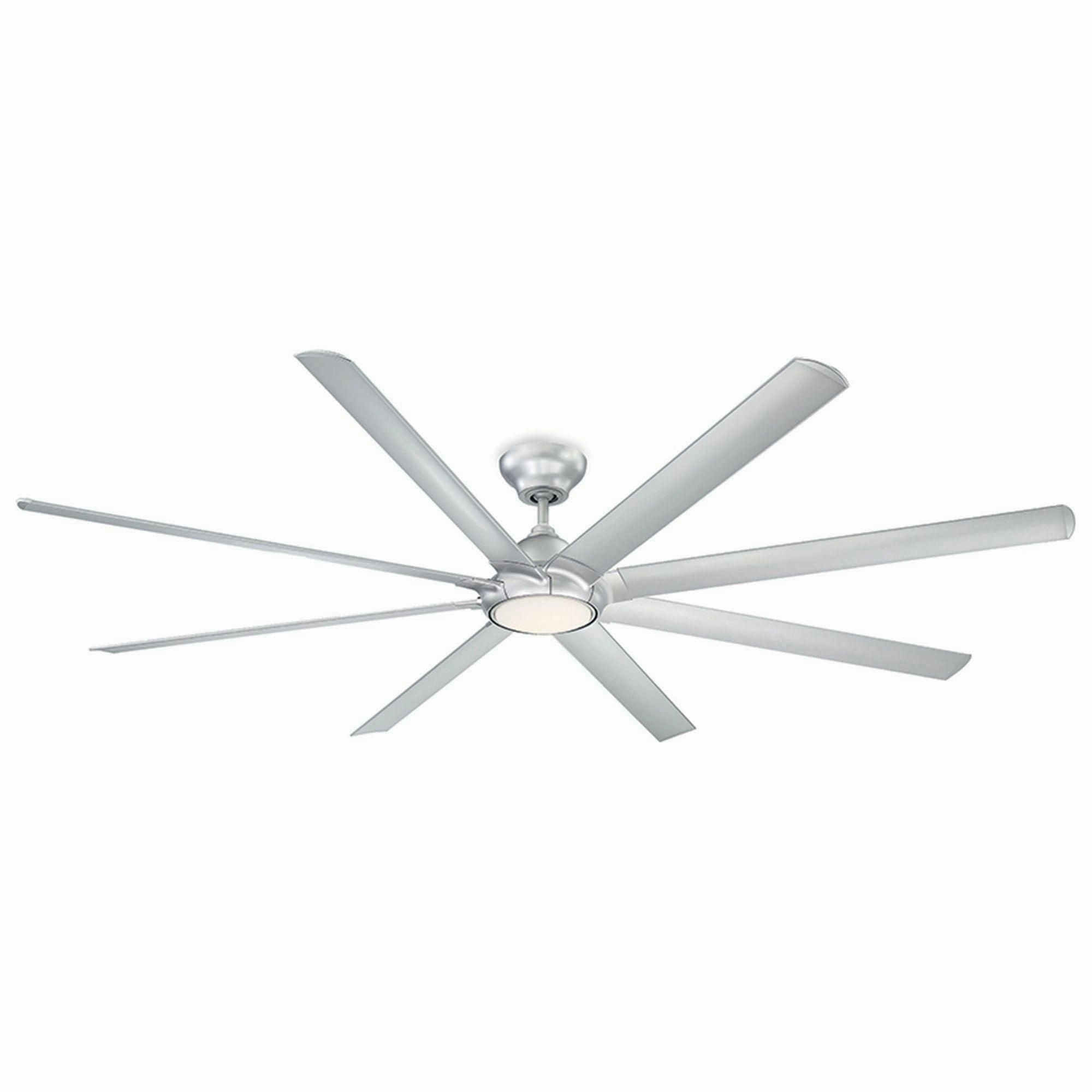 Hydra Indoor/Outdoor 8-Blade 96" Smart Ceiling Fan with LED Light Kit