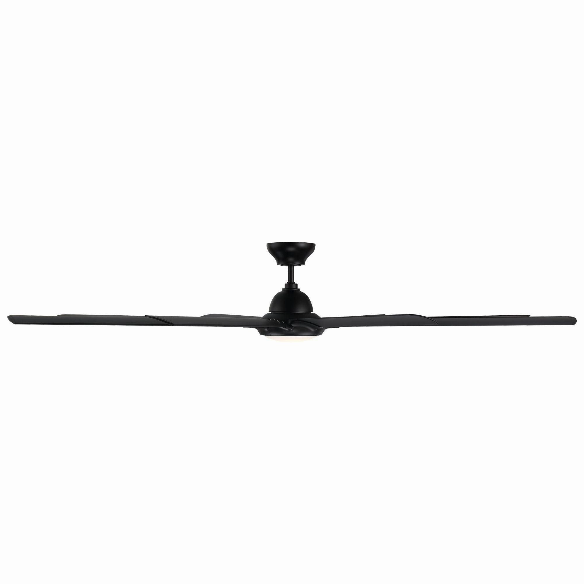 Hydra Indoor/Outdoor 8-Blade 96" Smart Ceiling Fan with LED Light Kit