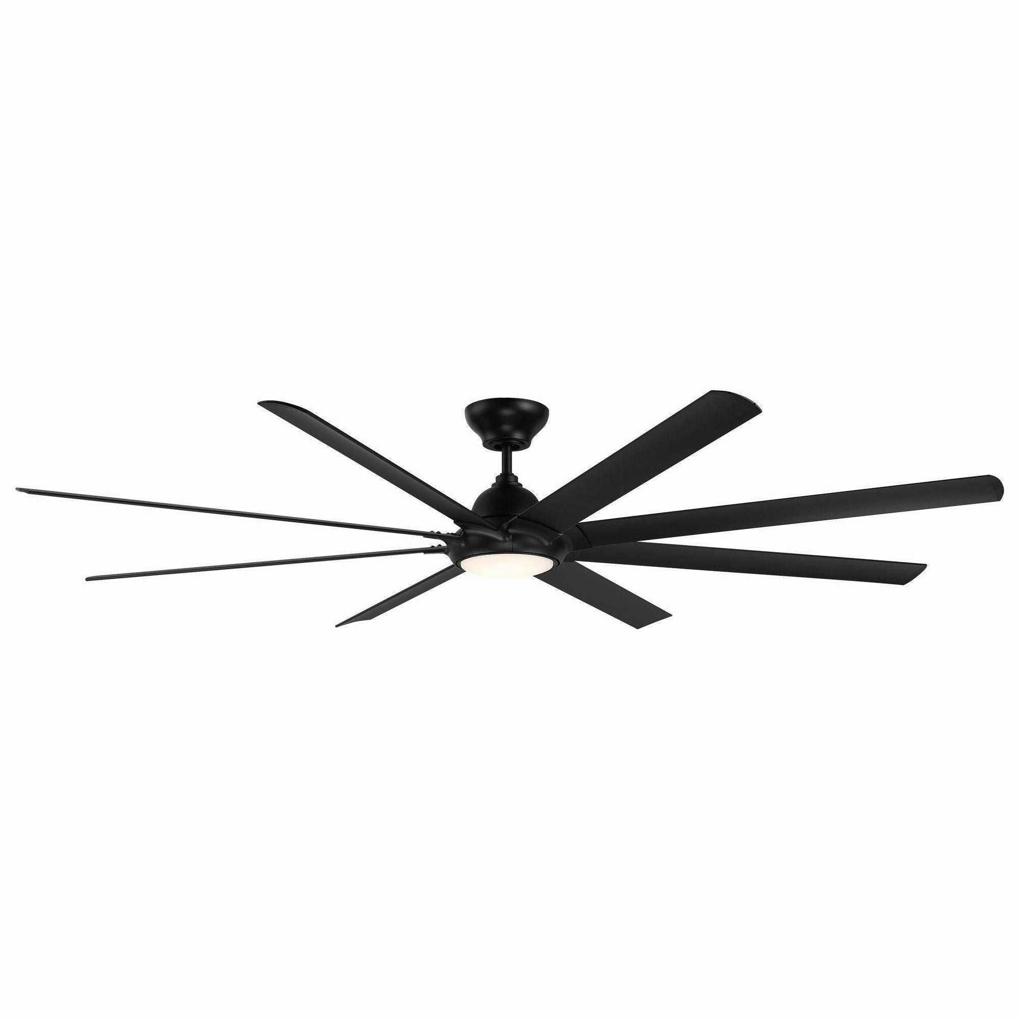 Hydra Indoor/Outdoor 8-Blade 96" Smart Ceiling Fan with LED Light Kit