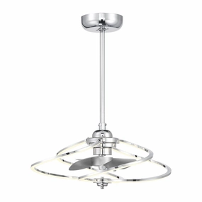 Hydra LED Fan D'Lier ceiling fans with integrated LED lighting