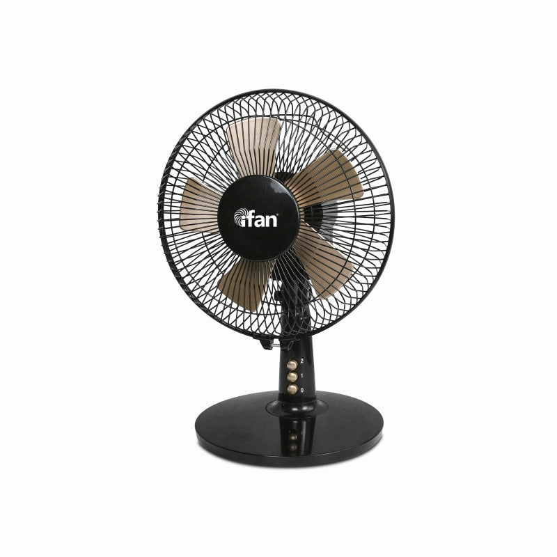 iFan 9 Desk Fan  5 Blades, Turbo Fan, Vortex Airflow, Oscillation, Adjustable Height, Energy-saving, 2-Speed, black, IF404 usb desk fans for office or dorm use