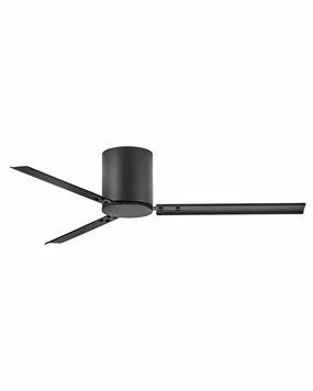 Indy Flush 58"Ceiling Fan Matte Black space-saving huggers with modern style
