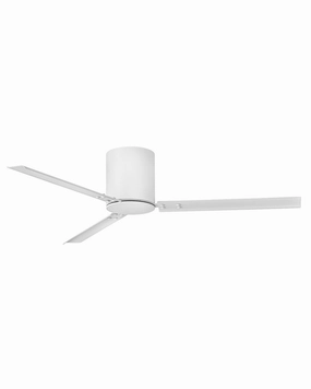 Indy Flush 58"Ceiling Fan Matte White space-saving huggers with modern style