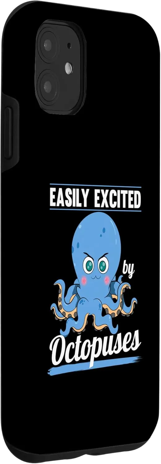 iPhone 11 Easily Excited By Octopuses Mollusk Octopus Fan Tentacles Case