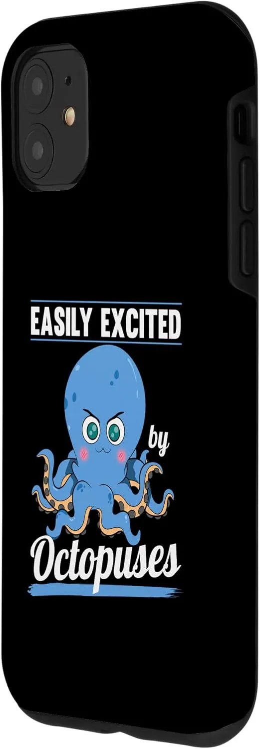 iPhone 11 Easily Excited By Octopuses Mollusk Octopus Fan Tentacles Case