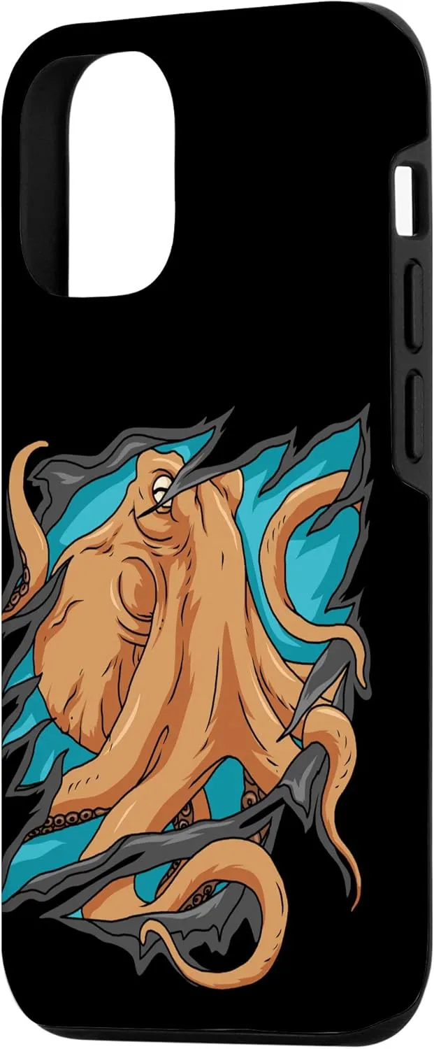 iPhone 12/12 Pro Octopus Fan Octopus Gift Men Underwater Deep Sea Kraken Case