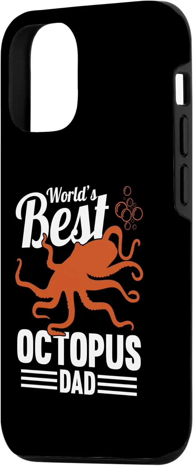 iPhone 12/12 Pro World's Best Octopus Dad Men Tentacles Octopus Fan Case