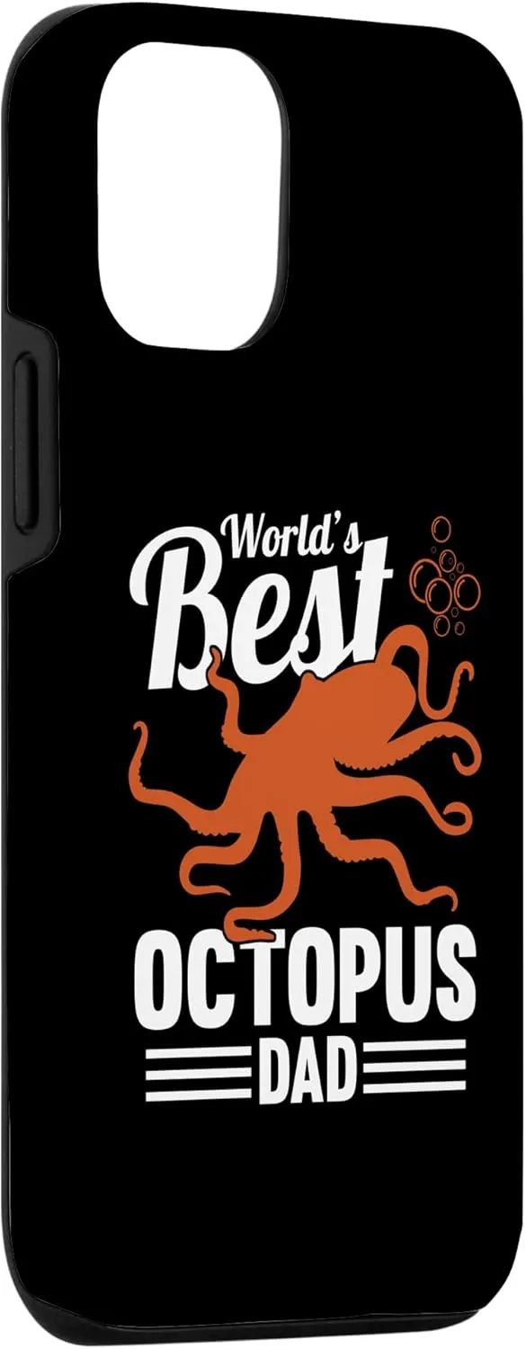 iPhone 12/12 Pro World's Best Octopus Dad Men Tentacles Octopus Fan Case