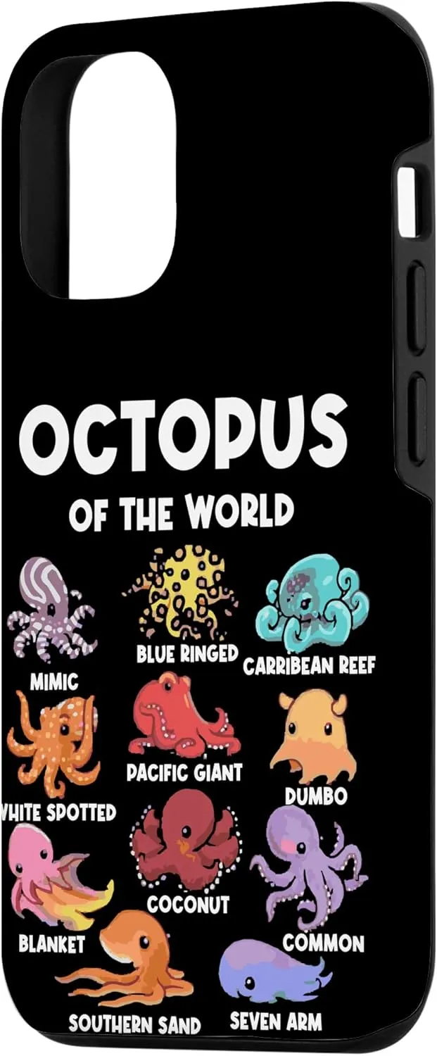 iPhone 15 Pro Octopus - Sea Animals of the World Octopus Fan Case