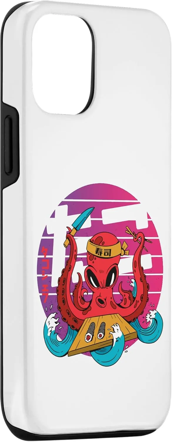 iPhone 15 Sushi Chef Japanese Octopus Kraken Fan Chef Chopsticks Case