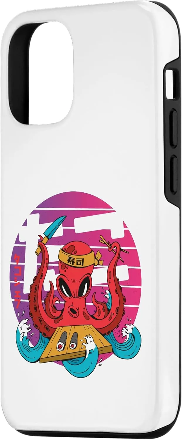 iPhone 15 Sushi Chef Japanese Octopus Kraken Fan Chef Chopsticks Case