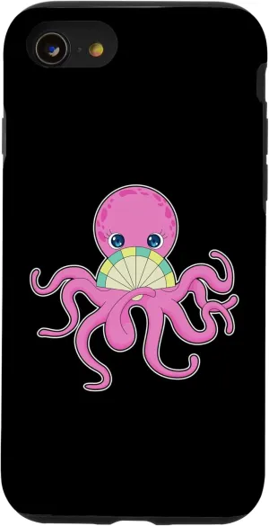 iPhone SE (2020) / 7 / 8 Octopus Hand fan Case Octopus-shaped decorative fan