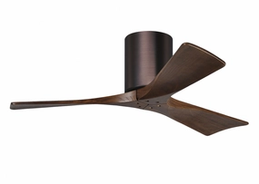 Irene-3H 42"Ceiling Fan Brushed Bronze hugger fans for rooms with low ceilings