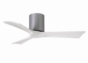 Irene-3H 42"Ceiling Fan Brushed Nickel hugger fans for rooms with low ceilings