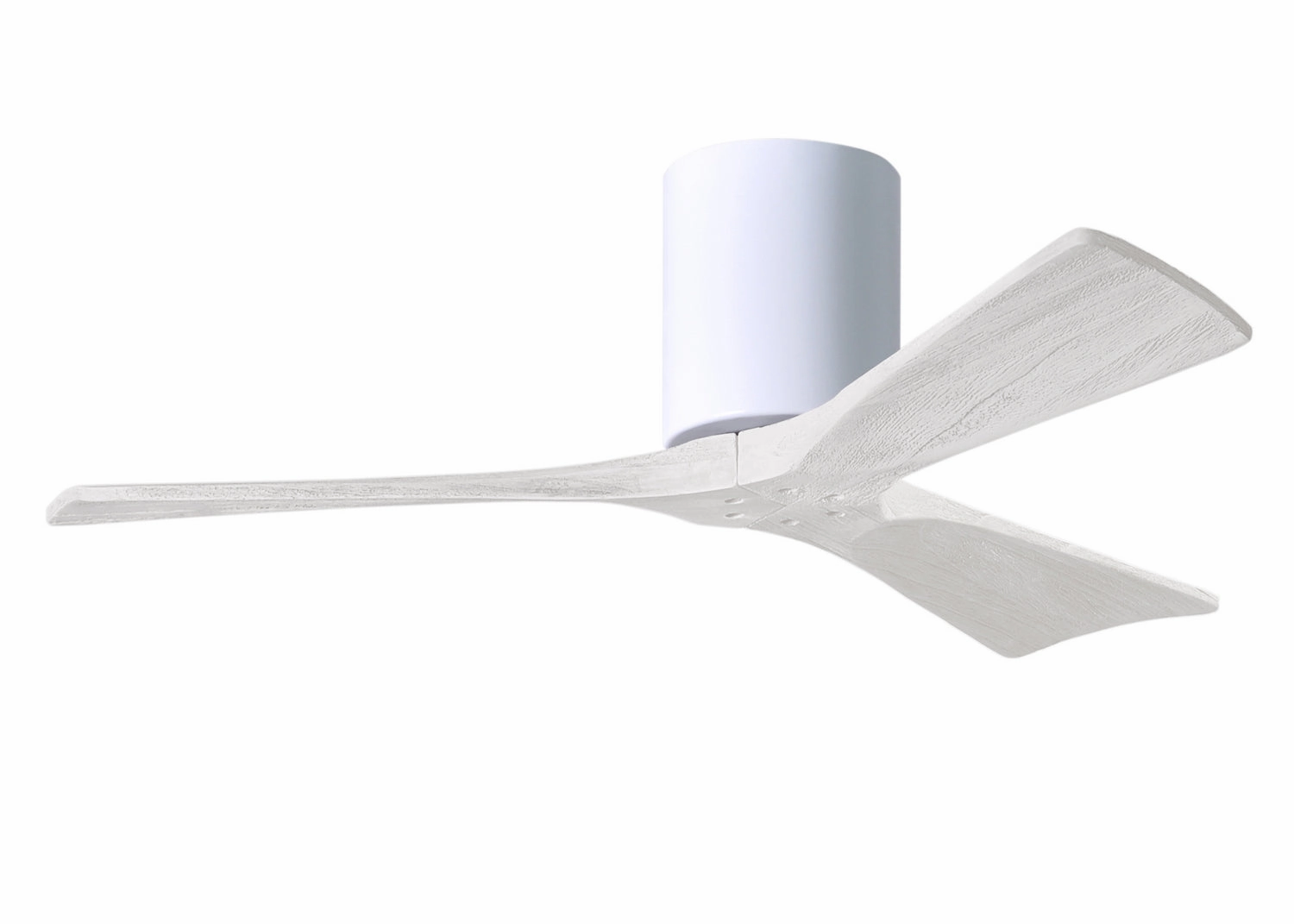 Irene-3H 42"Ceiling Fan Gloss White hugger fans for rooms with low ceilings