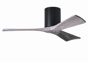 Irene-3H 42"Ceiling Fan Matte Black hugger fans for rooms with low ceilings