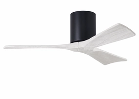 Irene-3H 42"Ceiling Fan Matte Black hugger fans for rooms with low ceilings