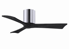 Irene-3H 42"Ceiling Fan Polished Chrome hugger fans for rooms with low ceilings