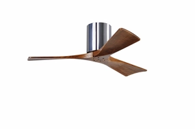 Irene-3H 42"Ceiling Fan Polished Chrome hugger fans for rooms with low ceilings