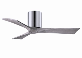 Irene-3H 42"Ceiling Fan Polished Chrome hugger fans for rooms with low ceilings