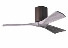 Irene-3H 42"Ceiling Fan Textured Bronze hugger fans for rooms with low ceilings