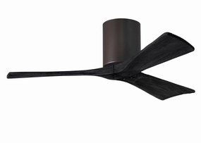 Irene-3H 42"Ceiling Fan Textured Bronze hugger fans for rooms with low ceilings