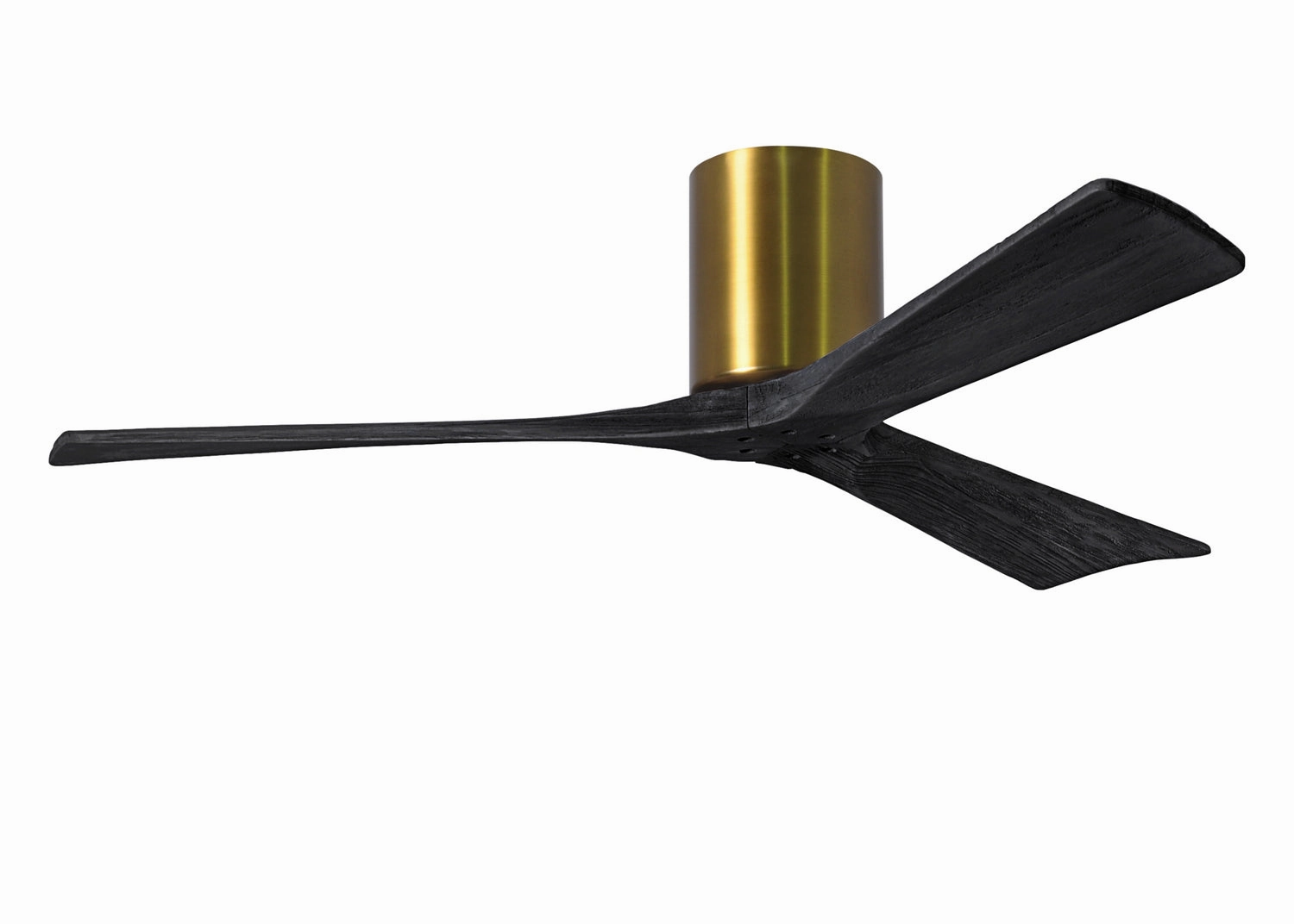 Irene-3H 52"Ceiling Fan Brushed Brass hugger fans for rooms with low ceilings