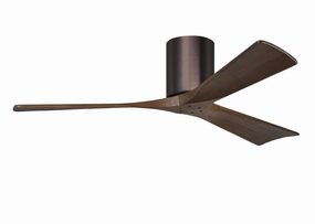 Irene-3H 52"Ceiling Fan Brushed Bronze hugger fans for rooms with low ceilings