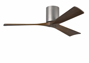 Irene-3H 52"Ceiling Fan Brushed Nickel hugger fans for rooms with low ceilings