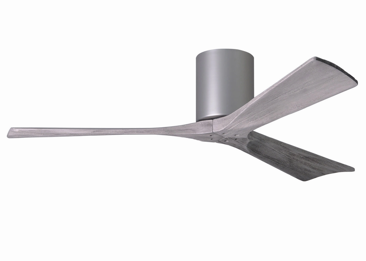 Irene-3H 52"Ceiling Fan Brushed Nickel hugger fans for rooms with low ceilings