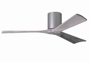 Irene-3H 52"Ceiling Fan Brushed Nickel hugger fans for rooms with low ceilings