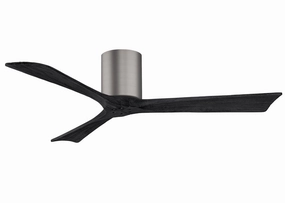 Irene-3H 52"Ceiling Fan Brushed Pewter space-saving huggers with modern style