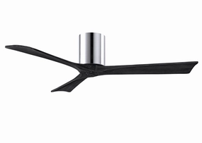 Irene-3H 52"Ceiling Fan Polished Chrome hugger fans for rooms with low ceilings