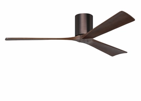 Irene-3H 60"Ceiling Fan Brushed Bronze hugger fans for rooms with low ceilings