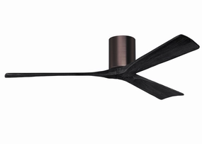 Irene-3H 60"Ceiling Fan Brushed Bronze hugger fans for rooms with low ceilings