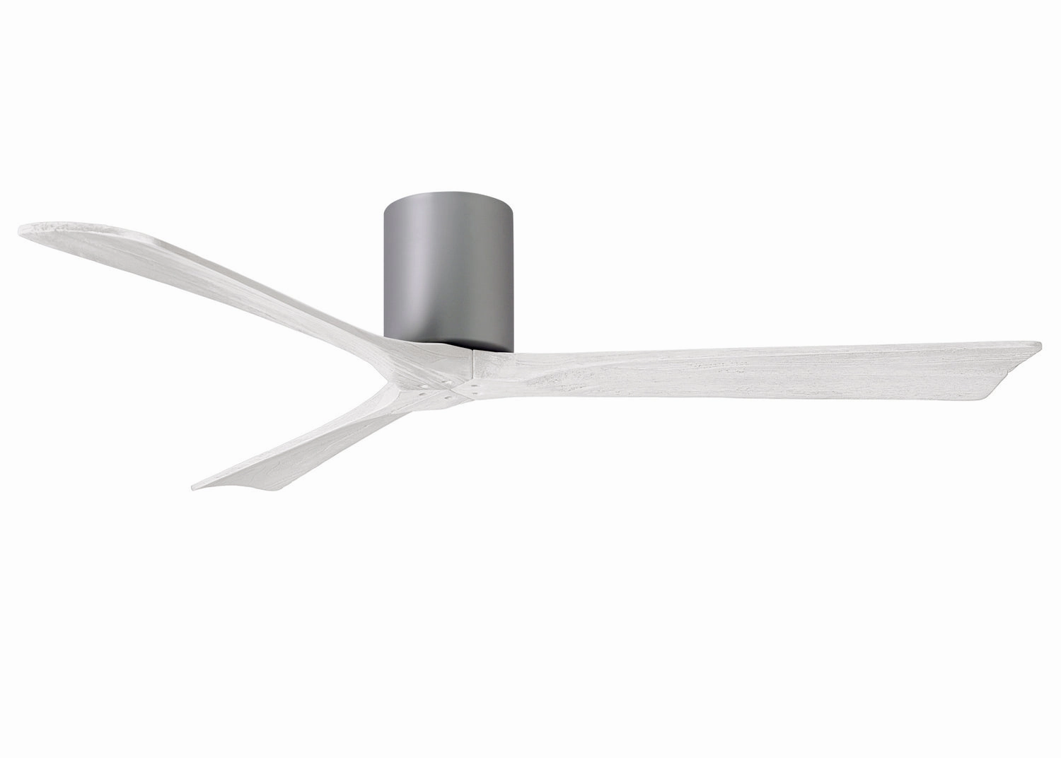 Irene-3H 60"Ceiling Fan Brushed Nickel hugger fans for rooms with low ceilings