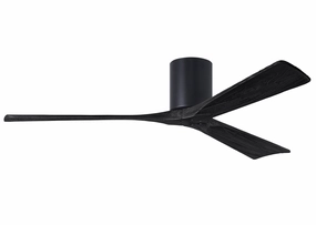 Irene-3H 60"Ceiling Fan Matte Black hugger fans for rooms with low ceilings