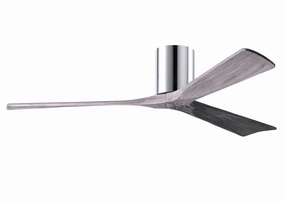 Irene-3H 60"Ceiling Fan Polished Chrome hugger fans for rooms with low ceilings